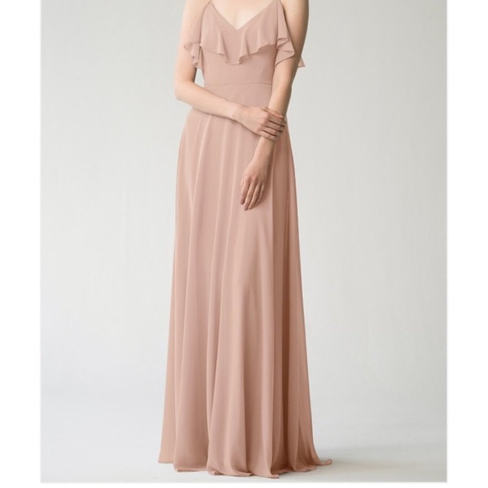 Jenny Yoo Collection Mila Dress Desert Rose Size 6 - Picture 2 of 14